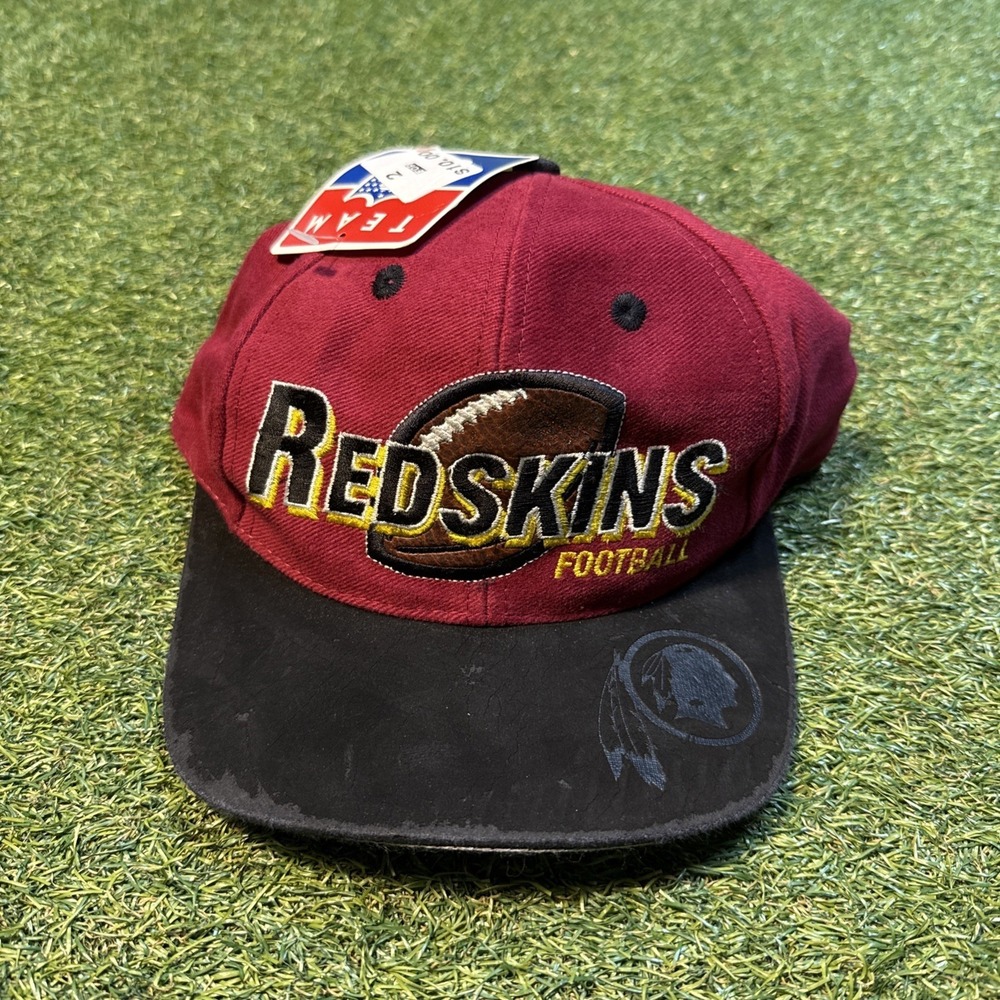 NWT Vintage Drew Pearson NFL 90s Washington Redskins Arch Snapback Hat Cap